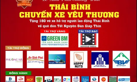Ngày 1/2 - Chuyến xe yêu thương khởi hành về Thái Bình