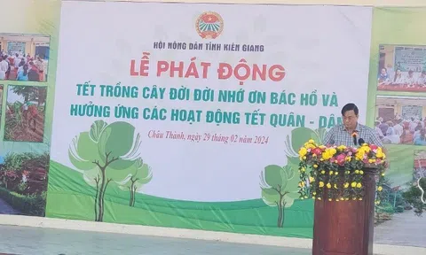 Kiên Giang: Hội nông dân tỉnh phát động Tết trồng cây nhớ ơn Bác Hồ và hưởng ứng các hoạt động tết quân - dân