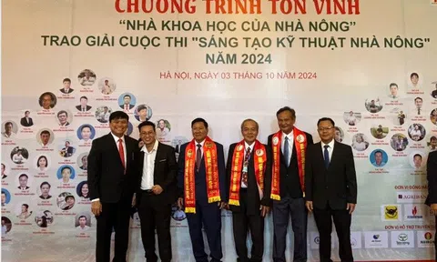 Kiên Giang: 2 cá nhân được vinh danh nhà nông tiêu biểu Cuộc thi “Sáng tạo kỹ thuật nhà nông” lần thứ X năm 2024