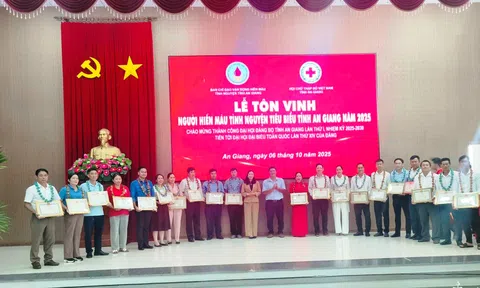 An Giang tôn vinh người hiến máu tình nguyện tiêu biểu năm 2025