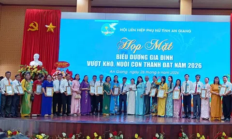 Hội Liên hiệp Phụ nữ tỉnh An Giang họp mặt, biểu dương 93 gia đình vượt khó, nuôi con thành đạt
