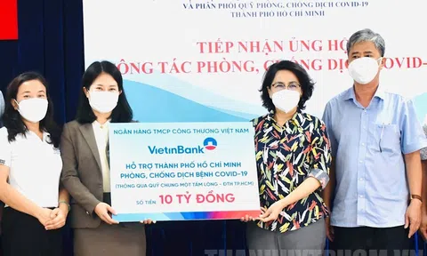 Vietinbank hỗ trợ 10 tỷ đồng ủng hộ công tác phòng chống dịch Covid -19 của TPHCM