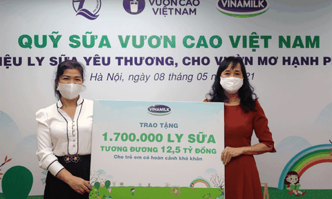 Chỉ 1 bài đăng, bạn đã góp 100 ly sữa cho trẻ em có hoàn cảnh kém may mắn