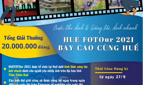 Quảng bá du lịch Huế thông qua cuộc thi ảnh “HUEFOTOur 2021”
