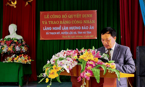 Hà Tĩnh: Công nhận làng nghề làm hương Báo Ân
