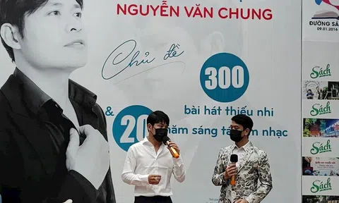 Nhạc sĩ Nguyễn Văn Chung giao lưu ra mắt 2 tuyển tập nhạc “300 bài hát thiếu nhi”