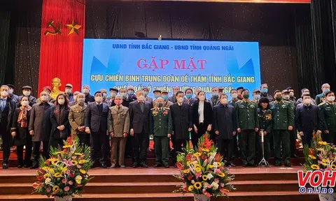 Họp mặt cựu binh trung đoàn Đề Thám chiến đấu tại chiến trường Quảng Ngãi