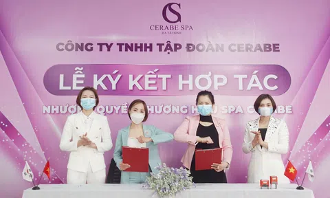 Lễ kí kết hợp tác toàn diện giữa Chuỗi nhượng quyền thương hiệu Spa Cerabe và Chủ Spa Dương Thu Nga