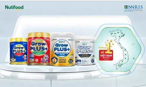 Nutifood GrowPLUS+ 3 năm liên tiếp giữ vững vị thế sữa trẻ em số 1 tại Việt Nam