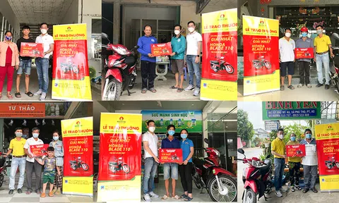 Phân bón Cà Mau trao giải thưởng “Đông Xuân phát tài-Lộc vàng gõ cửa”