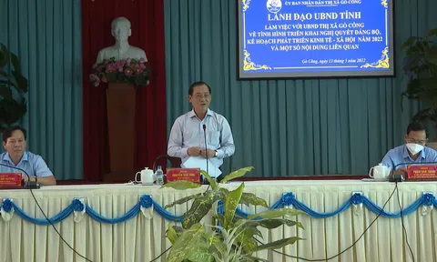 Tiền Giang: Thị xã Gò Công kiến nghị nhiều nội dung phát triển kinh tế - xã hội