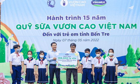 Vinamilk khởi động hành trình năm thứ 15 của Quỹ sữa vươn cao Việt Nam tại nhiều địa phương
