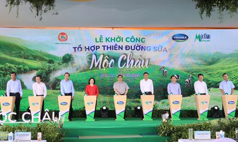 Mộc Châu Milk và Công ty Cổ phần Sữa Việt Nam (Vinamilk) chính thức ra mắt và khởi công dự án “TỔ HỢP THIÊN ĐƯỜNG SỮA MỘC CHÂU”
