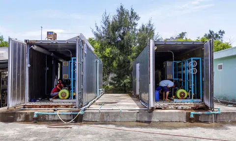 Doosan Vina tiếp tục hỗ trợ bảo trì hai nhà máy khử muối nước biển thành nước ngọt trên đảo Bé, huyện Lý Sơn