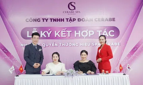 Lễ ký kết hợp tác giữa Chuỗi nhượng quyền thương hiệu Spa Cerabe và Tân chủ Spa Ma Thị Loan