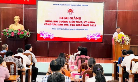 614 học viên tham gia khoá bồi dưỡng kiến thức, kỹ năng công tác dân tộc, tôn giáo năm 2022