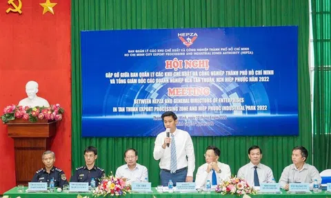 Lãnh đạo Ban Quản lý các Khu Chế xuất và Công nghiệp TPHCM gặp gỡ Tổng Giám đốc các doanh nghiệp KCX, KCN Hiệp Phước