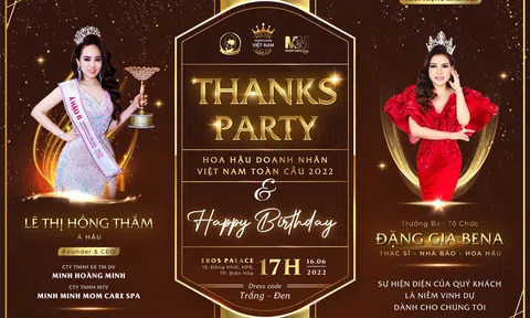 Á hậu Hồng Thắm chuẩn bị cho đêm tiệc Thanks Party and Happy Birthday tại Đồng Nai