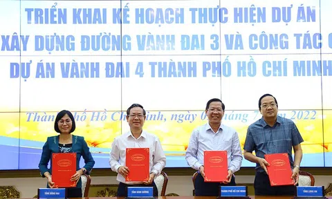 TPHCM, Đồng Nai, Bình Dương, Long An ký kết triển khai dự án Vành đai 3 TPHCM bảo đảm tiến độ