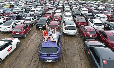 1.000 xe VinFast “chiếm sóng” sự kiện kỉ lục xếp bản đồ Việt Nam