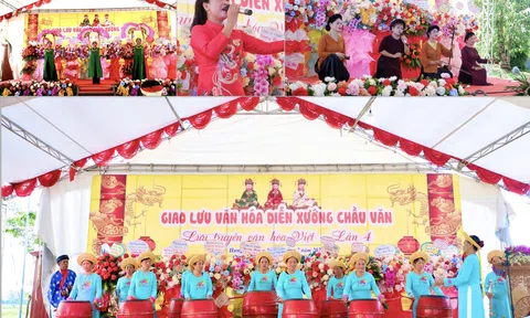 Chương trình Giao lưu văn hoá diễn xướng chầu văn “Lưu truyền văn hoá Việt - lần 4” tại bản đền "Mẫu Liễu Hạnh Công chúa" thành công tốt đẹp