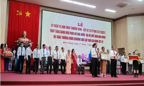 Kiên Giang: Truy tặng danh hiệu vinh dự Nhà nước “Bà mẹ Việt Nam anh hùng”