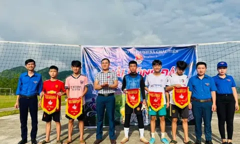 BTV Đoàn xã Châu Tiến Quỳ Châu (Nghệ An): Khai mạc giải bóng đá thiếu niên hè 2022