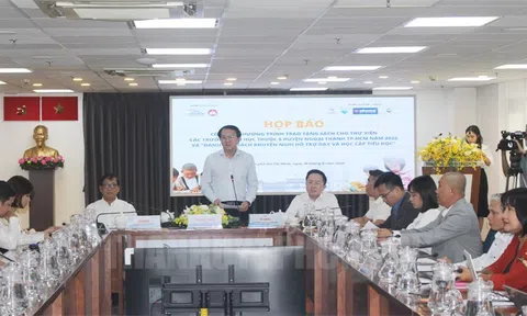 TPHCM sẽ trao tặng 52.560 đầu sách cho thư viện 50 trường Tiểu học ở huyện ngoại thành