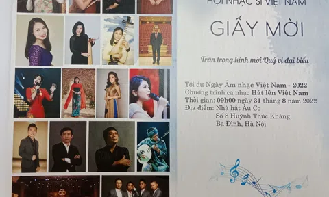 “Ngày Âm nhạc Việt Nam” lần thứ 12/2022: Ngày hội tôn vinh nền Âm nhạc Việt Nam với chủ đề “Hát lên Việt Nam”