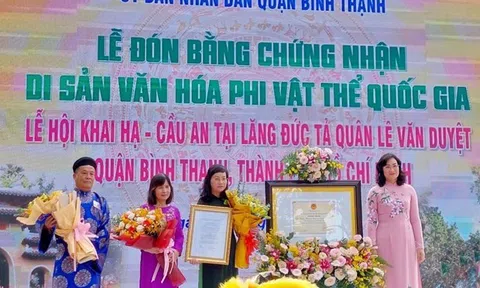 “Lễ Khai hạ - Cầu an” tại lăng Lê Văn Duyệt được công nhận là Di sản Văn hóa phi vật thể cấp Quốc gia