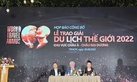 Việt Nam chính thức đăng cai tổ chức lễ trao giải Du lịch thế giới 2022 khu vực Châu Á và Châu Đại Dương