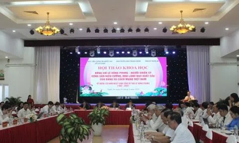 Hội thảo khoa học: "Đồng chí Lê Hồng Phong - người chiến sỹ cộng sản kiên cường, nhà lãnh đạo xuất sắc của Đảng và cách mạng Việt Nam"