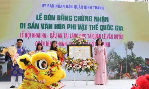 TP.Hồ Chí Minh tổ chức Lễ đón nhận Bằng chứng nhận di sản văn hóa phi vật thể Quốc gia “Lễ hội Khai Hạ - Cầu An”