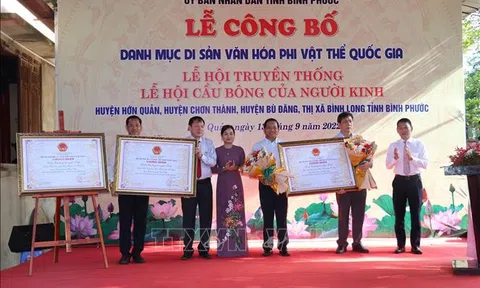 Lễ hội Cầu Bông của người Kinh ở Bình Phước được công nhận là Di sản văn hóa phi vật thể quốc gia