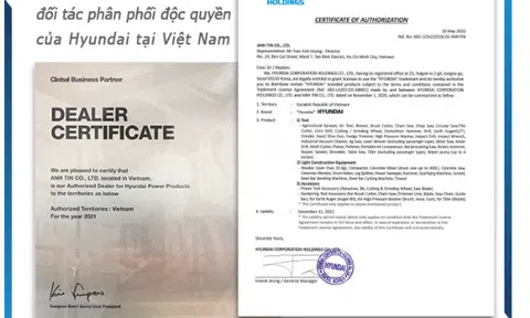 Máy móc thiết bị Hyundai: "Chuẩn chất lượng - Chuẩn nguồn gốc"