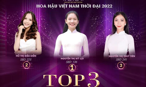 Nguyễn Thị Mỹ Lợi tiếp tục giữ vững được vị trí dẫn đầu trên BXH Hoa hậu Việt Nam Thời đại 2022