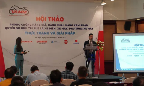 Hội thảo "Phòng, chống hàng giả, hàng nhái, hàng xâm phạm quyền sở hữu trí tuệ là xe điện, xe máy, phụ tùng xe máy - Thực trạng và giải pháp"