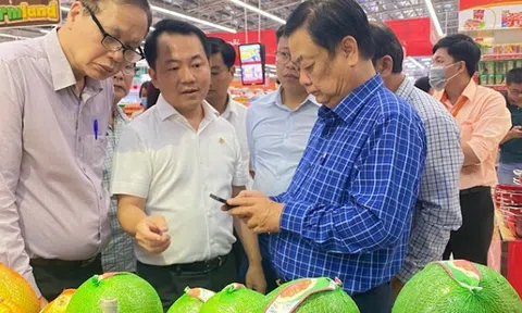 Bộ trưởng Bộ Nông nghiệp và Phát triển nông thôn Lê Minh Hoan khảo sát thực tế chuỗi giá trị nông sản từ sản xuất đến chợ, siêu thị tại TPHCM