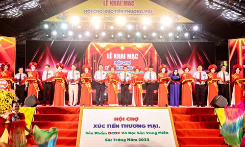Khai mạc Hội chợ xúc tiến thương mại sản phẩm OCOP và đặc sản vùng miền - Sóc Trăng năm 2022