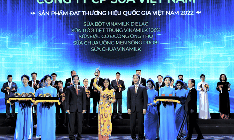Vinamilk - thương hiệu trị giá 2,8 tỷ đô tiếp tục được Vinh danh thương hiệu Quốc gia 2022 - 2024