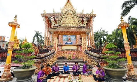 Nghệ thuật nhạc trống lớn: "Báu vật" tinh thần của người Khmer ở Cà Mau