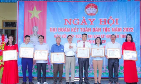 Nghệ An: Vui ngày hội Đại đoàn kết tại khu dân cư Vân Nam, xã Khánh Thành, huyện Yên Thành