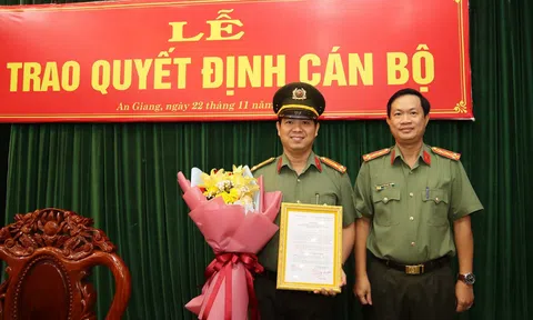 An Giang: Công bố Quyết định chuẩn y Uỷ viên Uỷ ban Kiểm tra, Phó Chủ nhiệm Ủy ban Kiểm tra Đảng uỷ Công an tỉnh