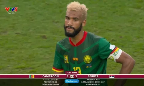 Vòng chung kết WORLD CUP 2022: Bảng G, Serbia - Cameroon, 3:3
