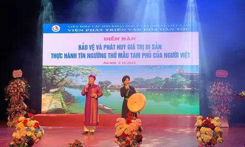 Tín ngưỡng thờ Mẫu Tam phủ - di sản văn hoá phi vật thể tiêu biểu của người Việt