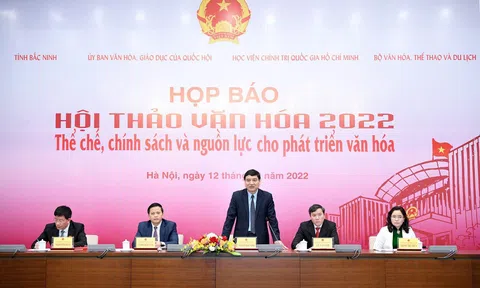 800 đại biểu tham dự Hội thảo Văn hóa 2022: Thể chế, chính sách và nguồn lực cho phát triển văn hóa