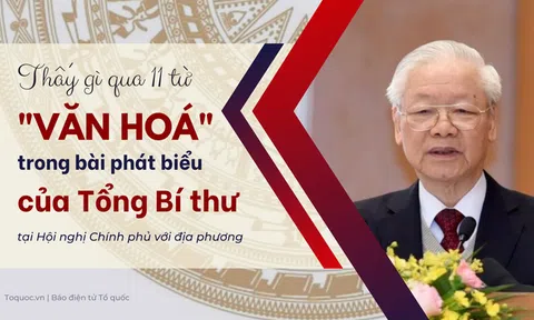 Thấy gì qua 11 từ "Văn hóa" trong bài phát biểu của Tổng Bí thư tại Hội nghị Chính phủ với địa phương