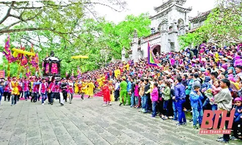 Lễ hội đền Bà Triệu được công nhận là Di sản văn hóa phi vật thể quốc gia, là loại hình lễ hội truyền thống
