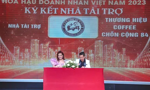 Ông chủ thương hiệu cà phê chồn Cộng 84 trở thành nhà tài trợ cuộc thi Hoa hậu Doanh nhân Việt Nam 2023