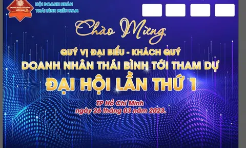 Sắp diễn ra Đại hội Doanh nhân Thái Bình Miền Nam lần thứ 1 tại TP Hồ Chí Minh